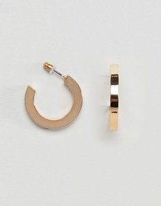 Серьги-кольца ASOS DESIGN - Золотой