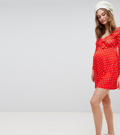 Платье мини в горошек ASOS DESIGN Maternity - Мульти