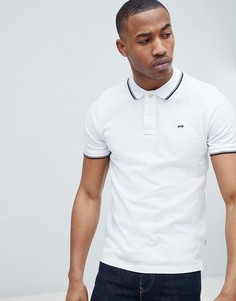 Футболка-поло с контрастной отделкой Jack &amp; Jones Essentials - Белый