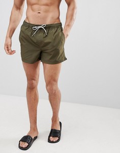 Шорты для плавания цвета хаки Burton Menswear - Зеленый
