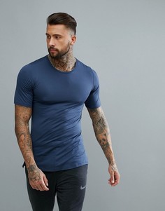 Темно-синяя обтягивающая футболка Nike Training AA1591-471 - Темно-синий