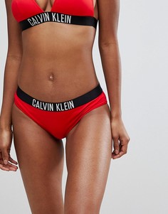 Классические плавки бикини с логотипом Calvin Klein - Красный