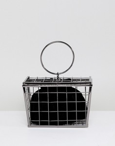 Сумка в решетчатом контейнере ASOS DESIGN - Серый