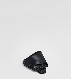 Черное кольцо с черепом DesignB эксклюзивно для ASOS - Черный