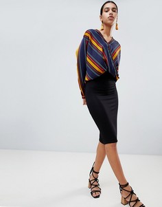 Юбка миди Boohoo - Черный