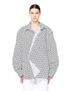 Хлопковая рубашка с логотипами Vetements