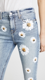 7 For All Mankind The High Waist Skinny Jeans with Daisies