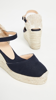 Castaner Carol Ankle Stap Wedges