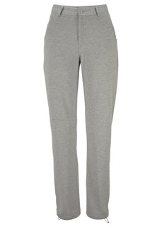 Трикотажные брюки (светло-серый меланж) Bonprix