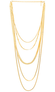 Ожерелье cascading snake chain - Luv AJ