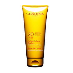 CLARINS Солнцезащитный крем для комфортного загара лица и тела, предотвращающий старение кожи UVA/UVB 20 200 мл