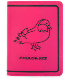 Резиновая обложка для паспорта цвета фуксии Mandarina Duck