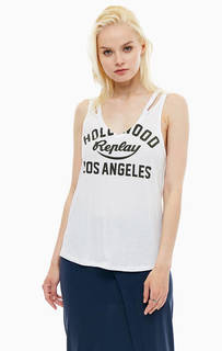 Хлопковая туника с принтом Replay