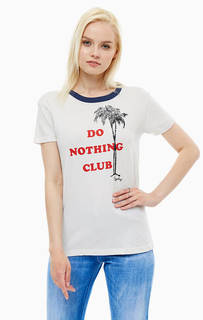 Хлопковая футболка с принтом Replay