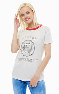 Хлопковая футболка с принтом Replay