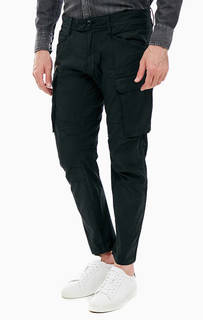 Хлопковые брюки карго черного цвета Replay