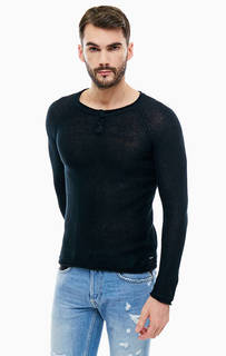 Черный джемпер изо льна Replay