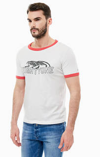 Хлопковая футболка с принтом Replay