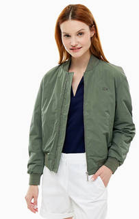 Куртка бомбер цвета хаки Lacoste