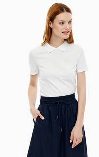 Однотонная футболка поло из хлопка Lacoste