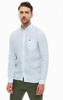 Льняная рубашка с карманом Lacoste