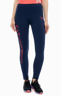 Хлопковые леггинсы в спортивном стиле EA7