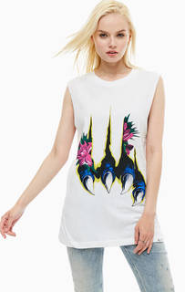 Белый топ из хлопка Diesel