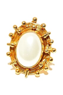 Позолоченное кольцо с жемчугом Sylvia Toledano