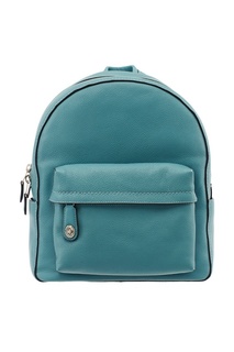 Голубой рюкзак из кожи Campus Coach