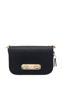 Черная кожаная сумка Coach Swagger