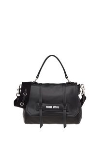 Черная сумка с плечевым ремнем Grace Luxe Miu Miu
