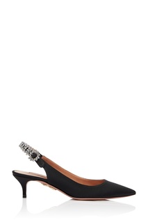 Черные туфли Portrait of Lady Sling 45 Aquazzura