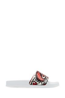 Белые сандалии с принтом RED Valentino