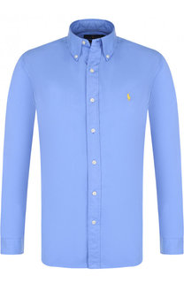 Хлопковая рубашка с воротником button down Polo Ralph Lauren
