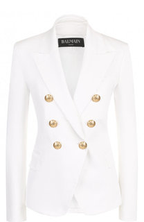 Приталенный двубортный жакет Balmain
