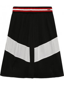 Плиссированная юбка с перфорацией Givenchy