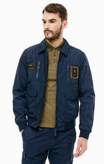 Ветровка бомбер с карманами Aeronautica Militare