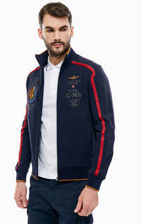 Хлопковая толстовка на молнии Aeronautica Militare