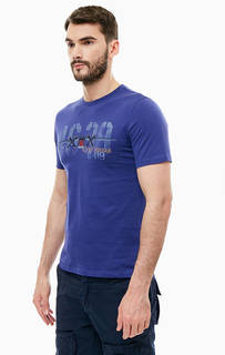 Хлопковая футболка с принтом Aeronautica Militare