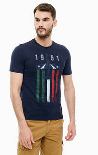 Хлопковая футболка с принтом Aeronautica Militare