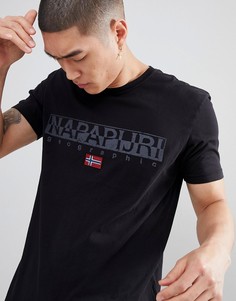 Черная футболка Napapijri Sapriol - Черный
