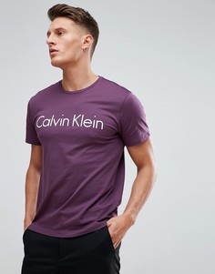 Футболка с круглым вырезом и логотипом Calvin Klein - Красный