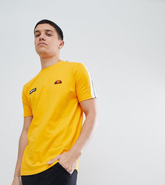 Желтая футболка с полосами на рукавах ellesse - Оранжевый