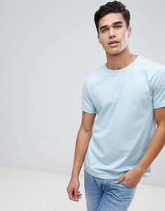 Голубая футболка с круглым вырезом ASOS DESIGN - Синий