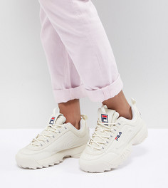 Кроссовки кремового цвета Fila Disruptor - Розовый