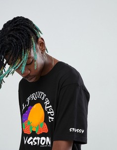 Футболка с принтом фруктов Stussy Kingston - Черный