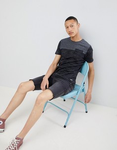 Меланжевая футболка с карманом Brave Soul - Серый