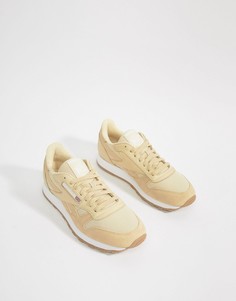 Желтые кожаные кроссовки Reebok Classic ESS BS9722 - Желтый