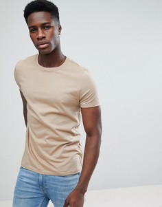 Бежевая футболка ASOS DESIGN - Бежевый