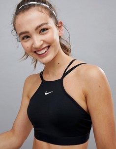 Черный бюстгальтер Nike Training Indy Modern - Черный